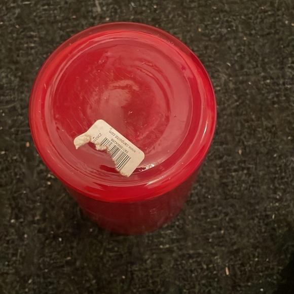 Red Glass Vase - Picture 4 of 5